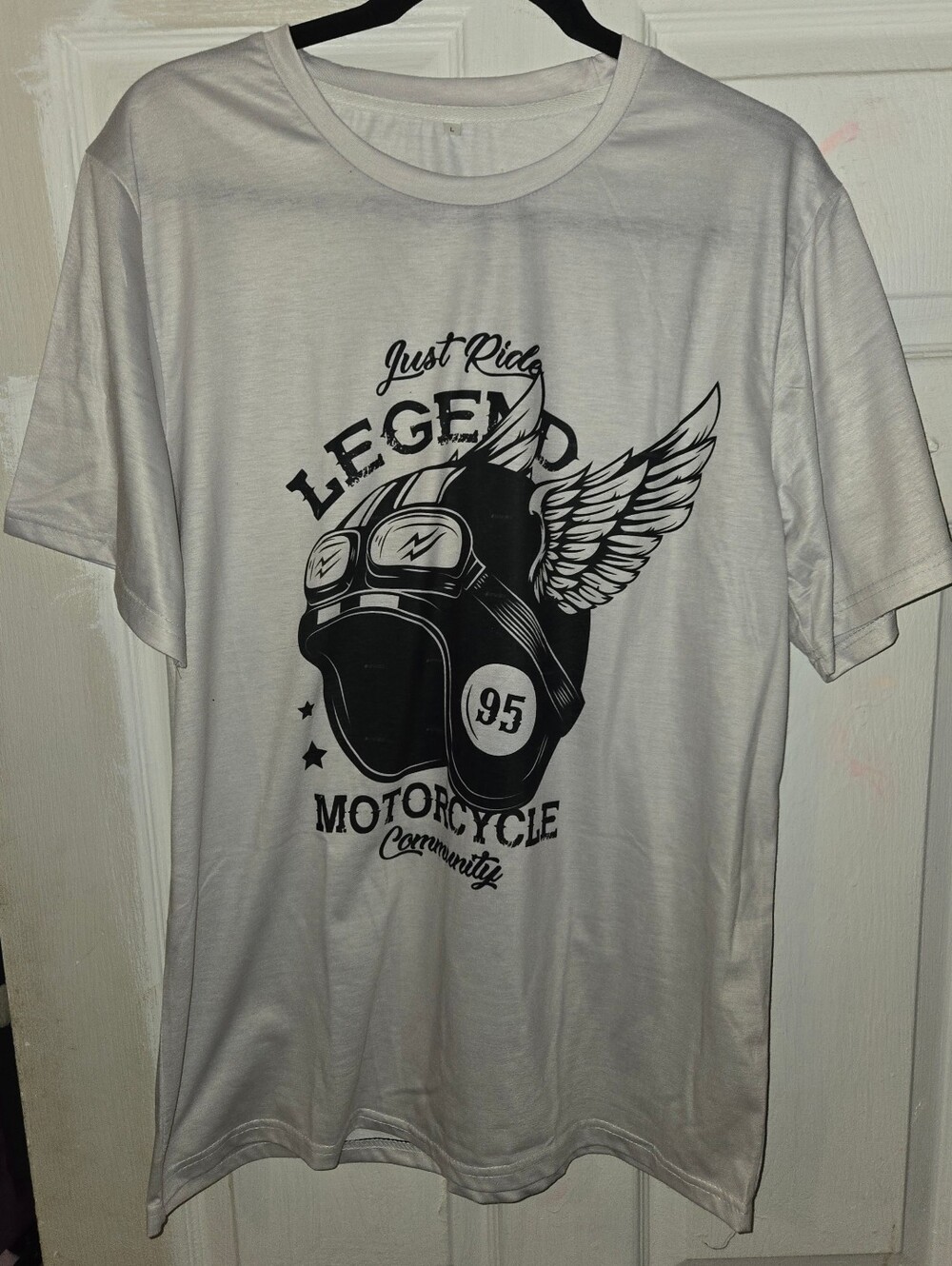 Men's  'Legend Motorcycle' Graphic Short Sleeve Tee Sz L